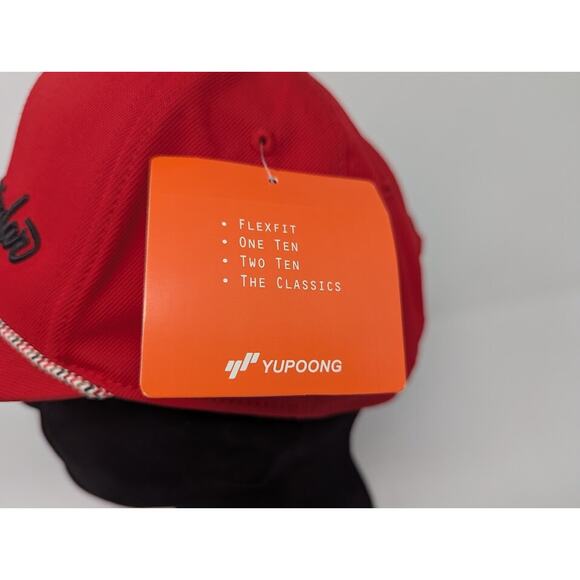NWT Extracurricular Golf Penman Snapback Hat Cap Red Adjustable Yupoong - Picture 4 of 9